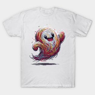 Colorful Chuckles Horror Ghost T-Shirt
